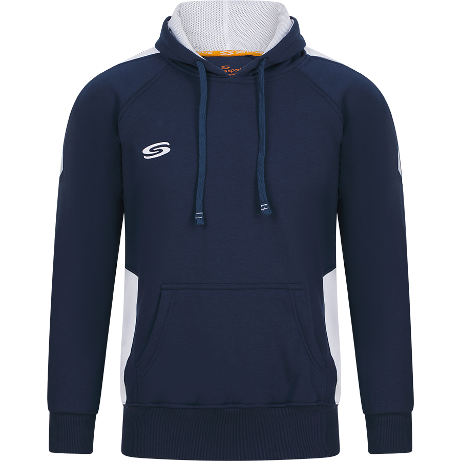 navy white hoodie