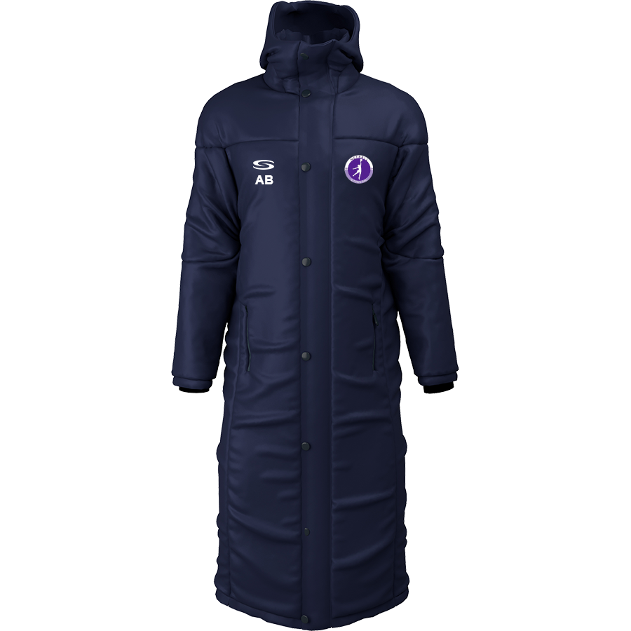 Divas Netball Club - SS Bench Coat - Navy | Serious Sport