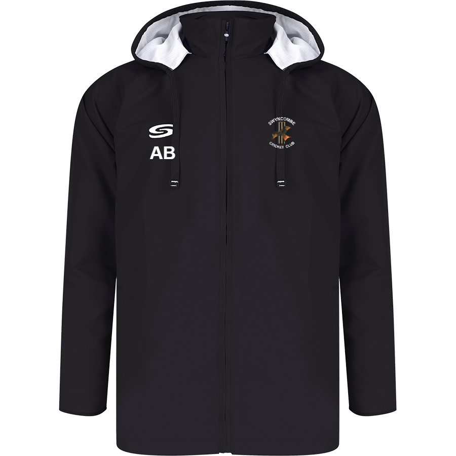 Swyncombe CC - SS Core Rain Jacket - Black/White | Serious Sport