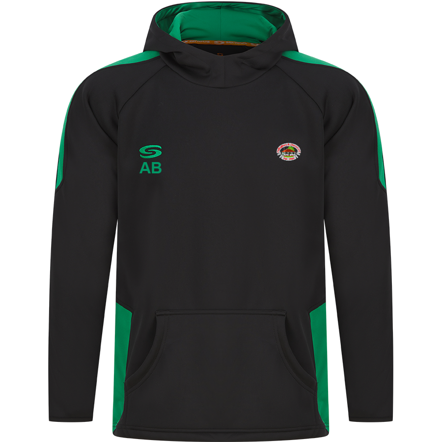 Collingham & District CC - SS Core Training Hoodie - Black/Green ...