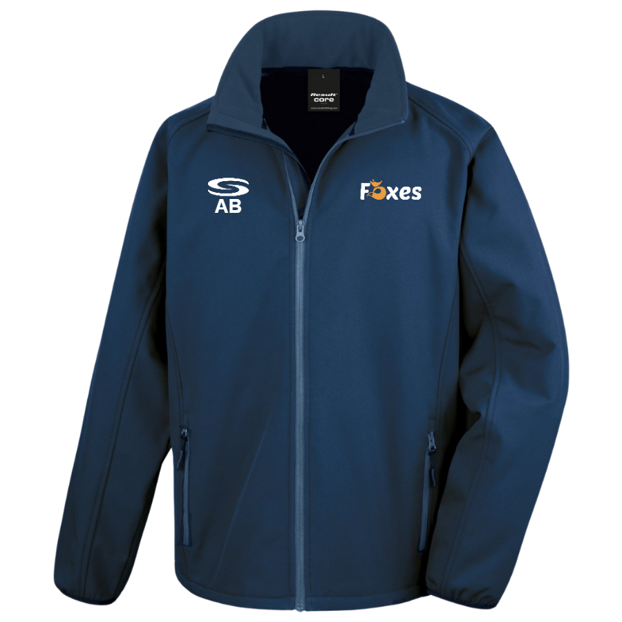 Chatteris Foxes Netball Club - Core+ Softshell Jacket - Navy | Serious ...
