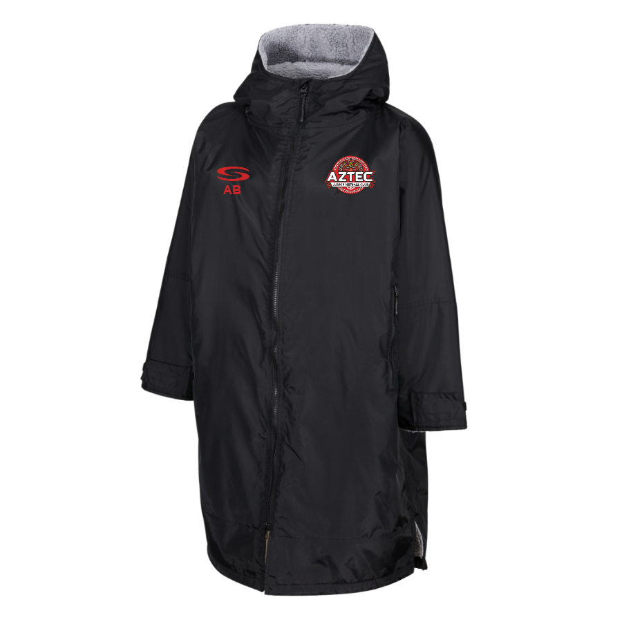 Changing Robe Aztec Aztec Netball Club - Core+ Changing Robe - Black | Serious Sport