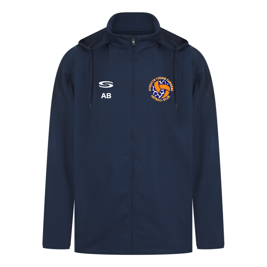 Missfits Young Farmers Netball - Core+ Rain Jacket - Navy | Serious SPort