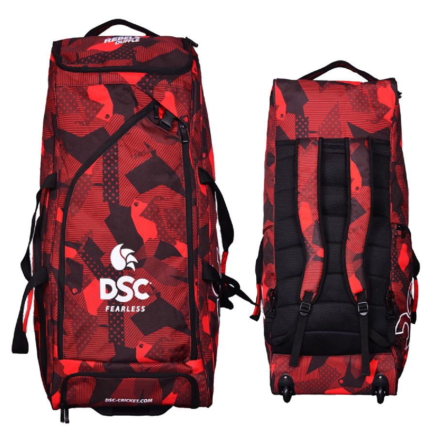DSC Rebel Wheelie Duffle Bag 2024 Serious Cricket
